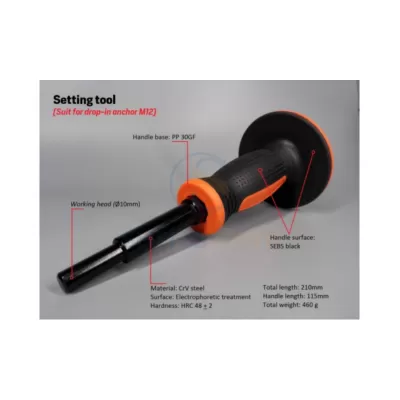 Setting Tool for drop-in anchor